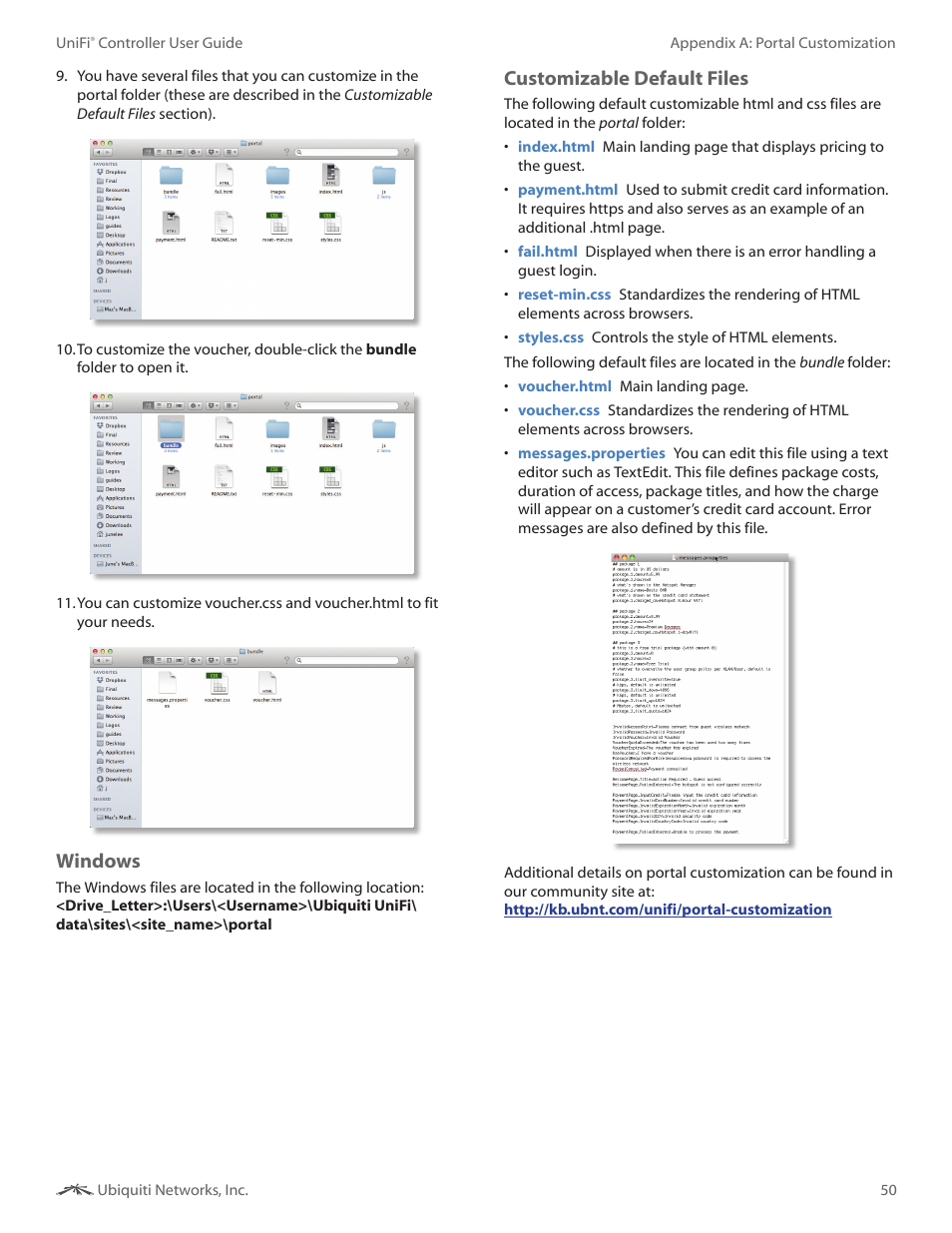 Windows, Customizable default files | Ubiquiti Networks UniF AP AC Outdoor User Manual | Page 53 / 57