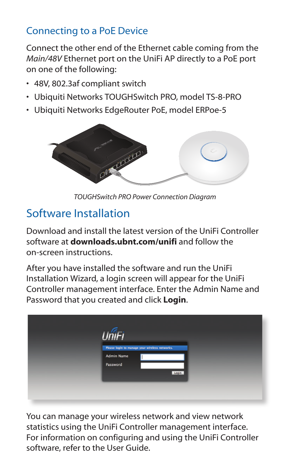 Software installation | Ubiquiti Networks UniF AP User Manual | Page 13 / 24