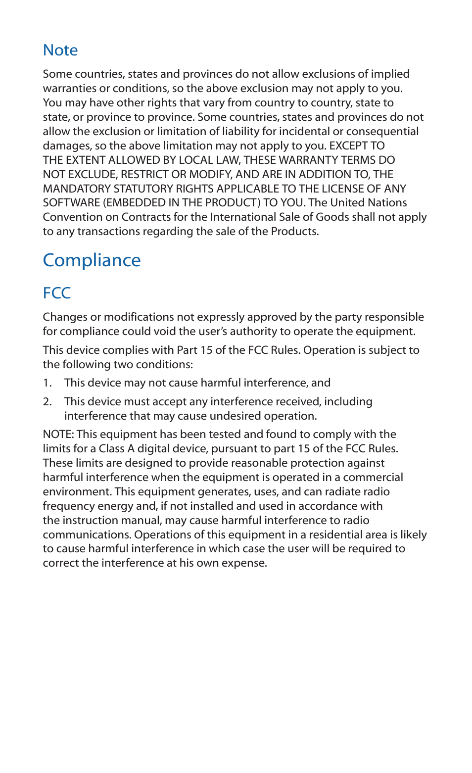 Compliance | Ubiquiti Networks UniF AP User Manual | Page 18 / 24