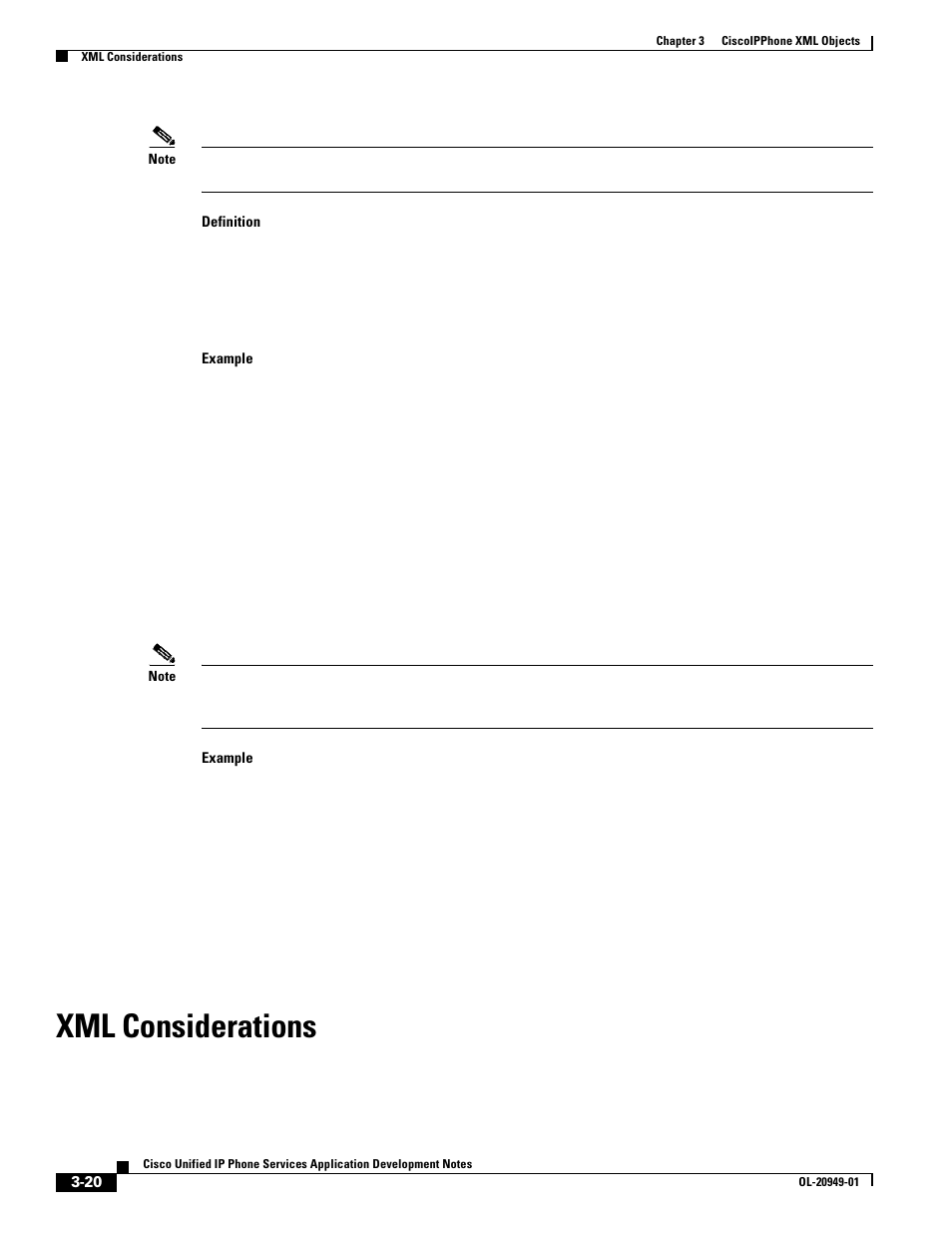 Xml considerations | Cisco OL-20949-01 User Manual | Page 38 / 116