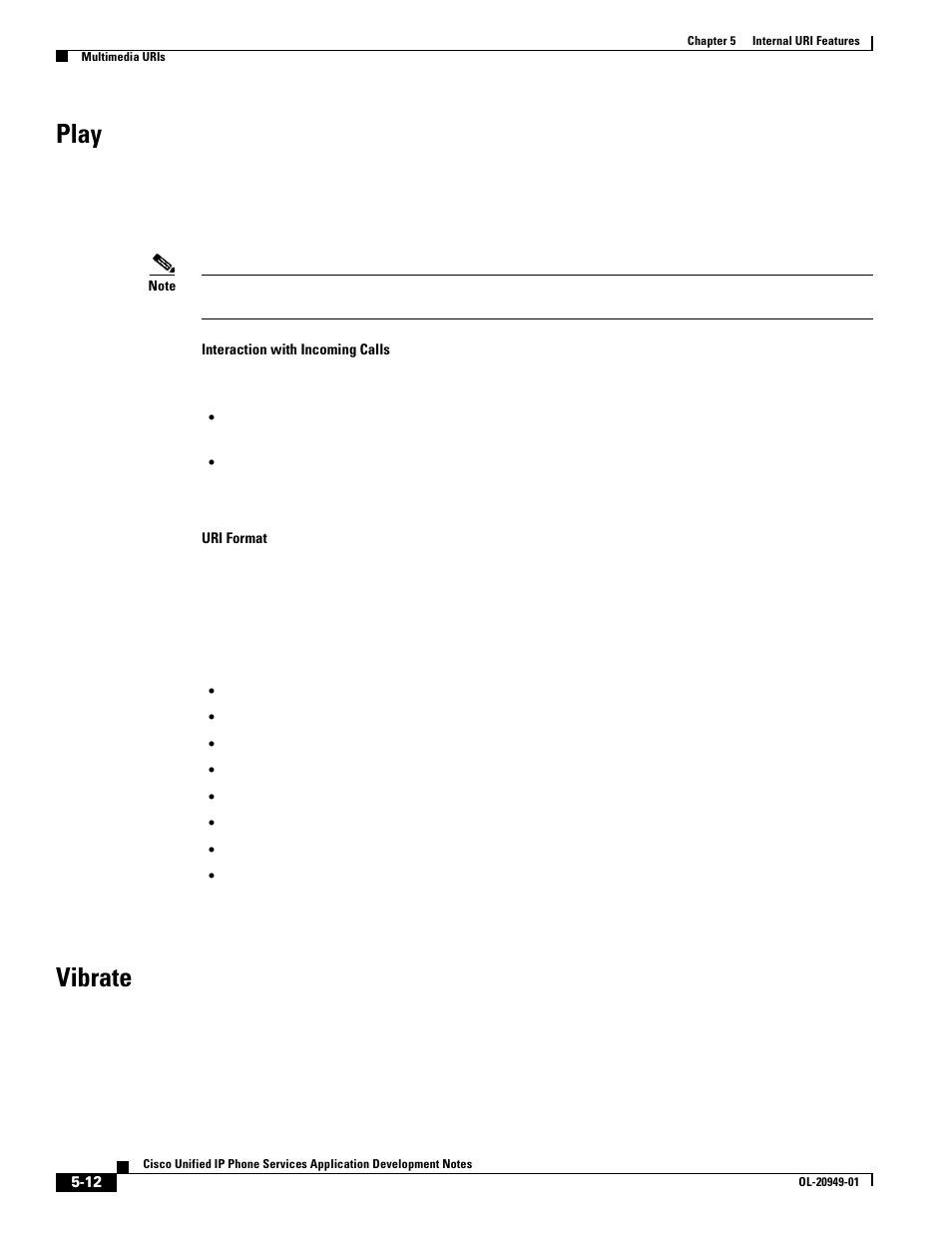 Play, Vibrate | Cisco OL-20949-01 User Manual | Page 60 / 116