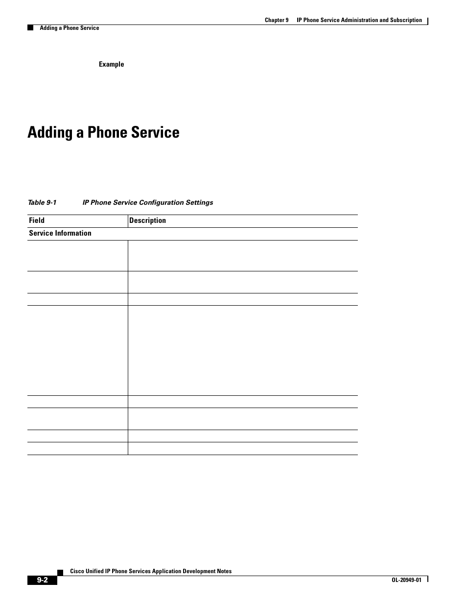 Adding a phone service | Cisco OL-20949-01 User Manual | Page 86 / 116
