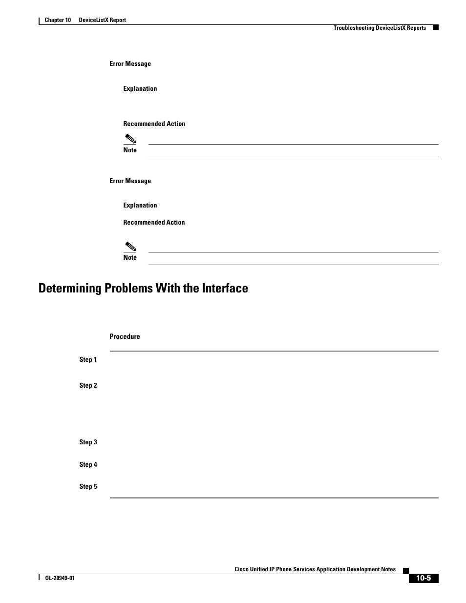 Determining problems with the interface | Cisco OL-20949-01 User Manual | Page 93 / 116