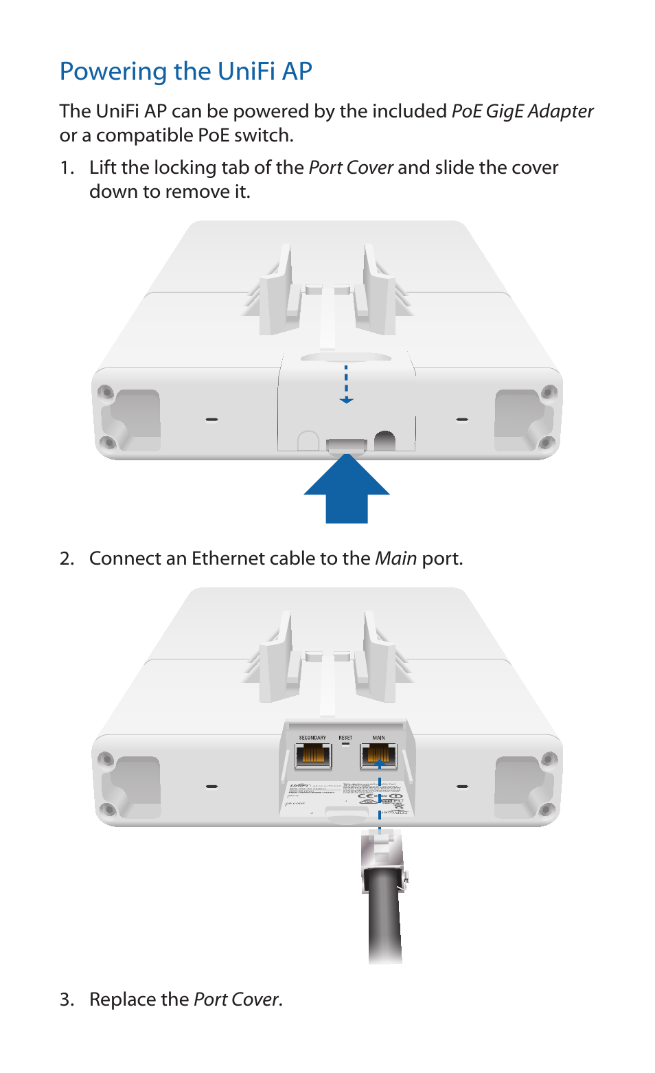 Powering the unifi ap | Ubiquiti Networks UniF AP AC Outdoor User Manual | Page 12 / 24