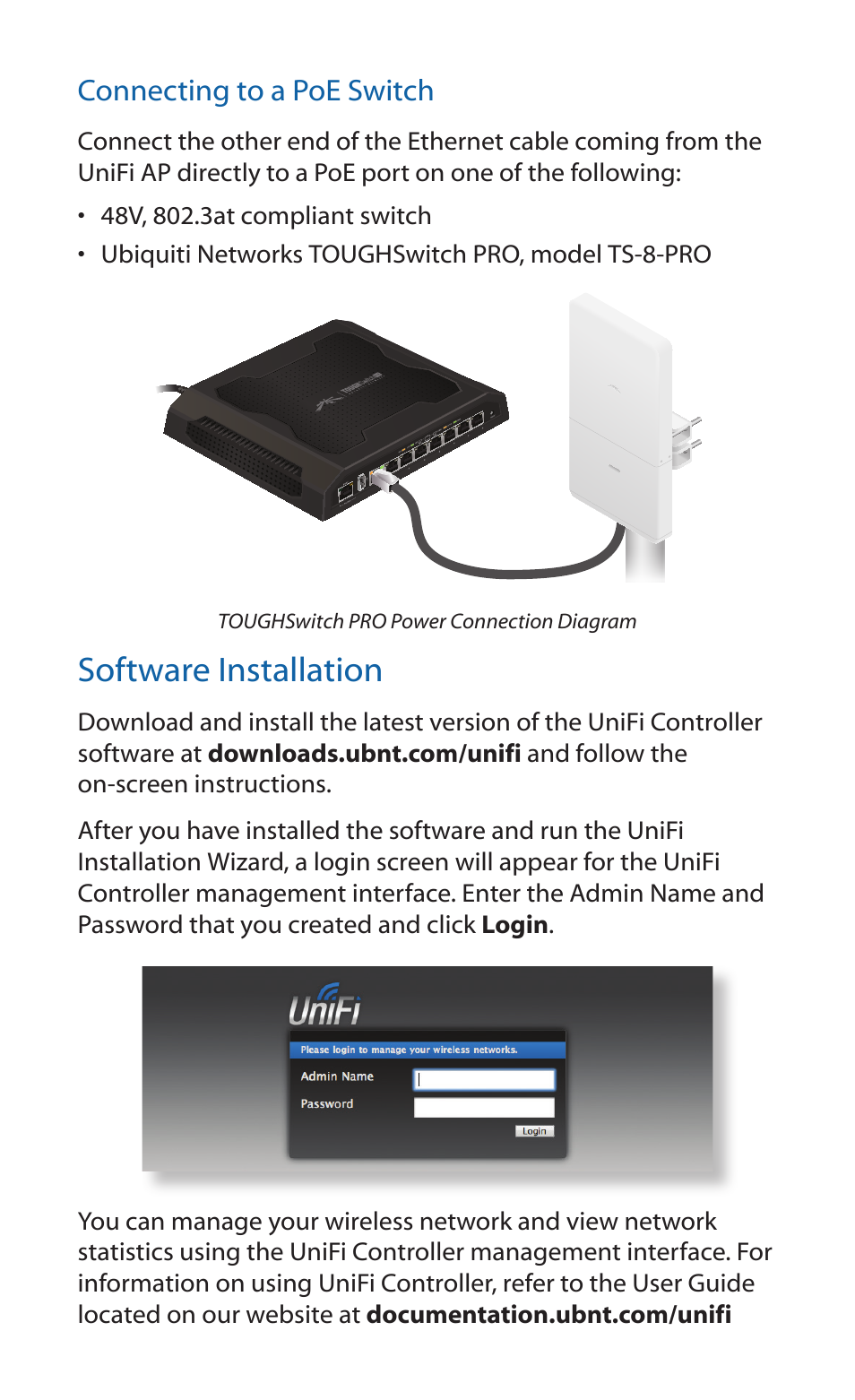 Software installation | Ubiquiti Networks UniF AP AC Outdoor User Manual | Page 14 / 24