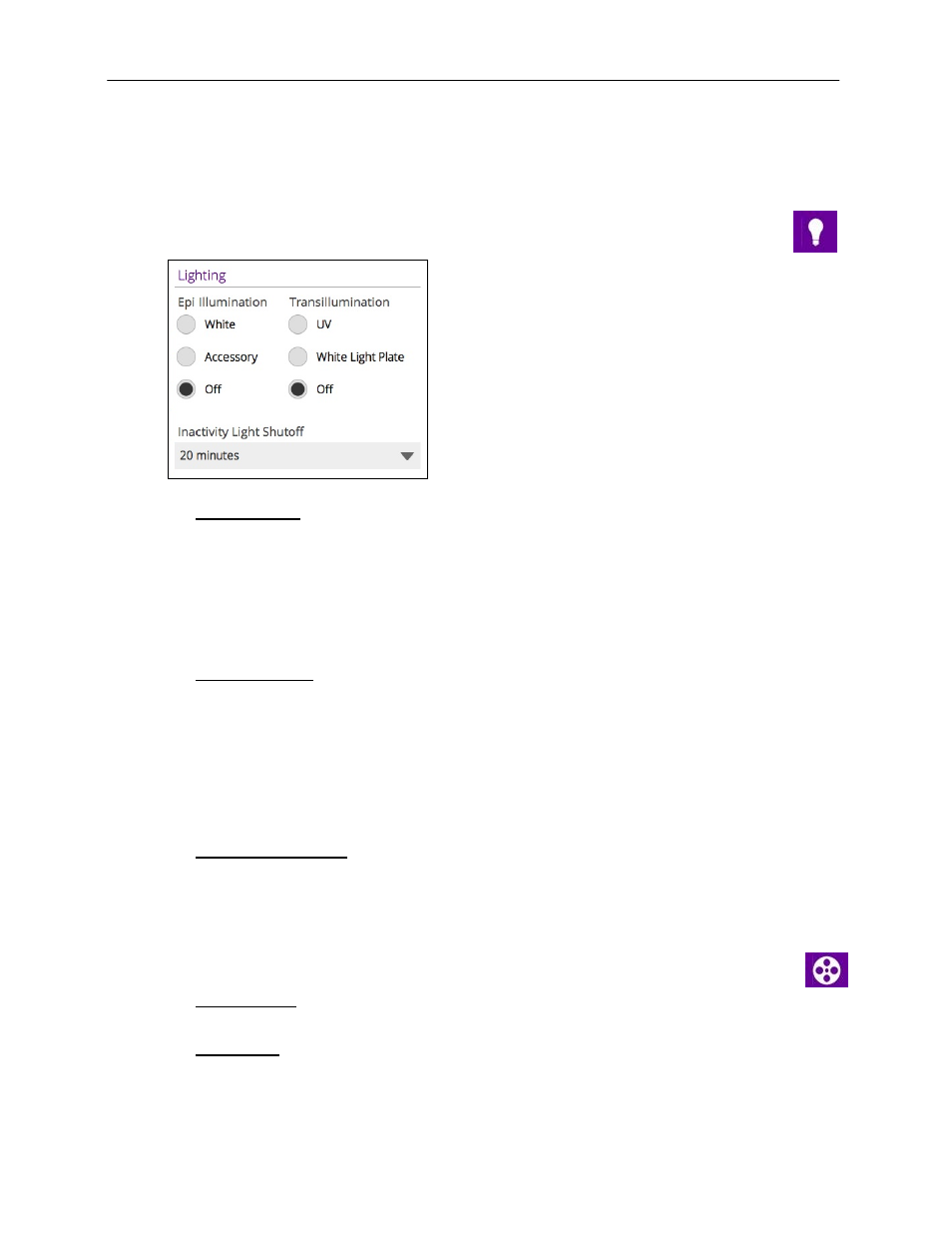 Changing lighting and filter settings | UVP 81-0345-01  ChemiDoc-ItTS2 Imager User Manual | Page 16 / 28