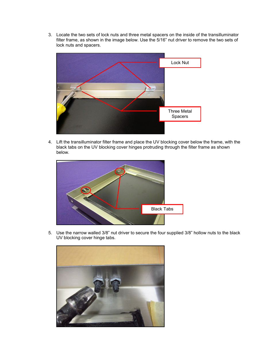 UVP TB-106  Transilluminator UV Blocking Cover User Manual | Page 2 / 3