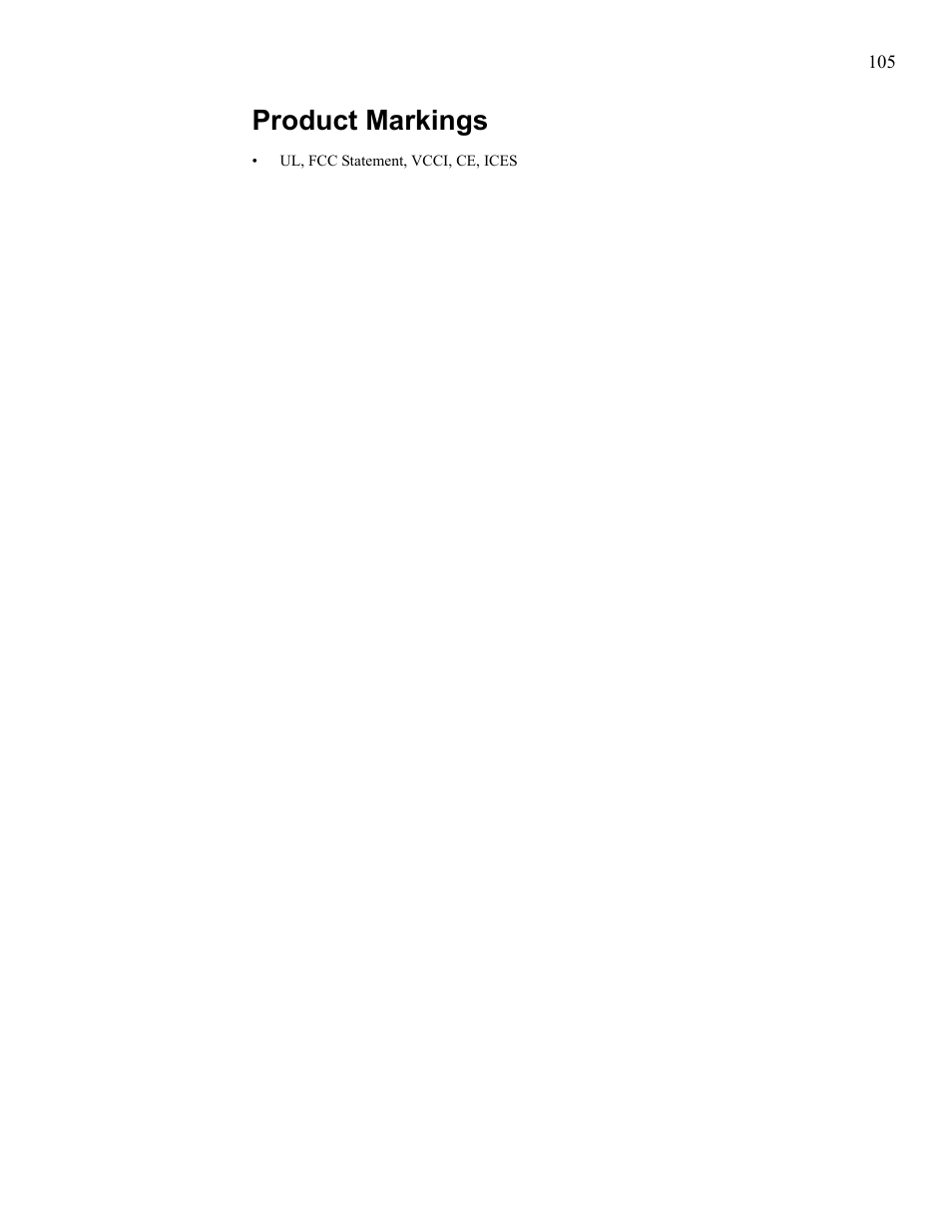 Product markings | Cisco SFS 7008 User Manual | Page 105 / 108