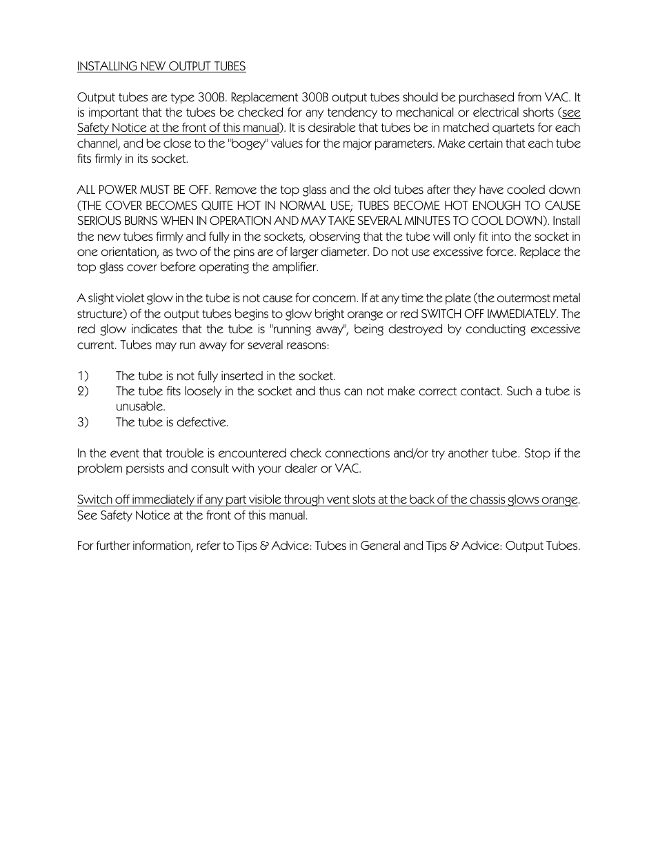 VAC Phi 70 User Manual | Page 11 / 19
