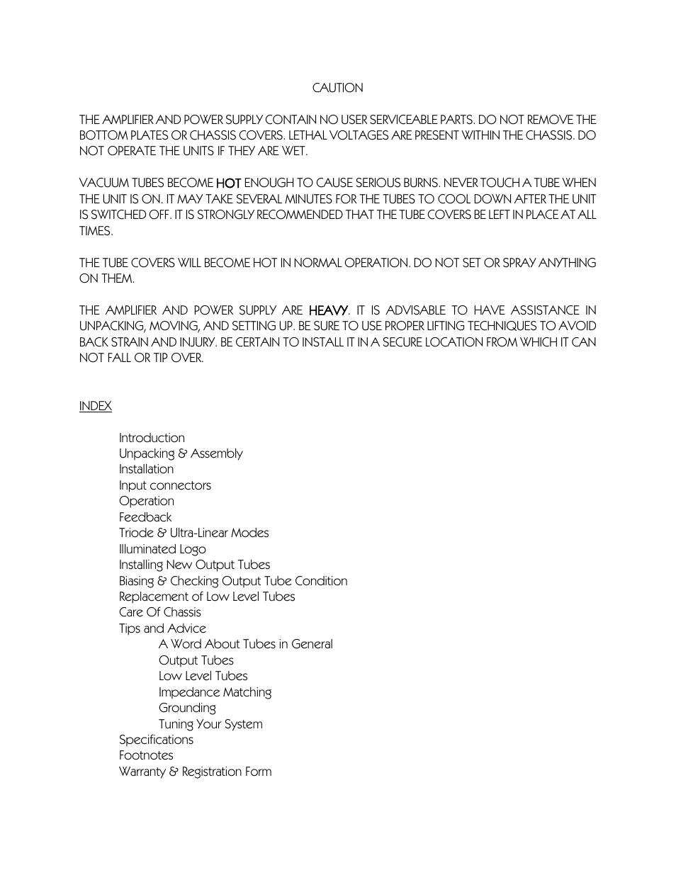 VAC Phi 220 User Manual | Page 3 / 20