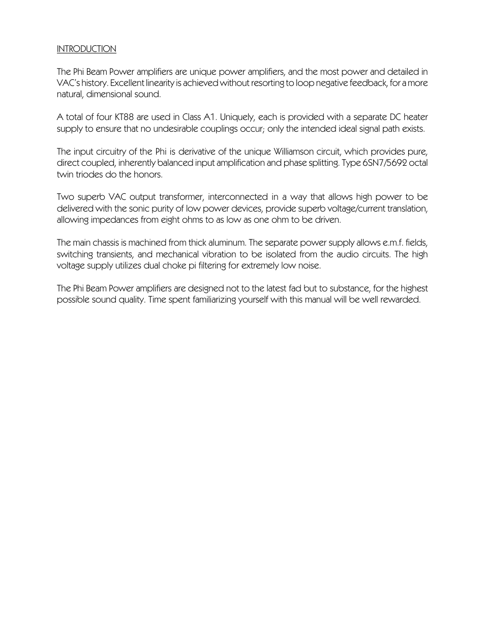 VAC Phi 220 User Manual | Page 4 / 20