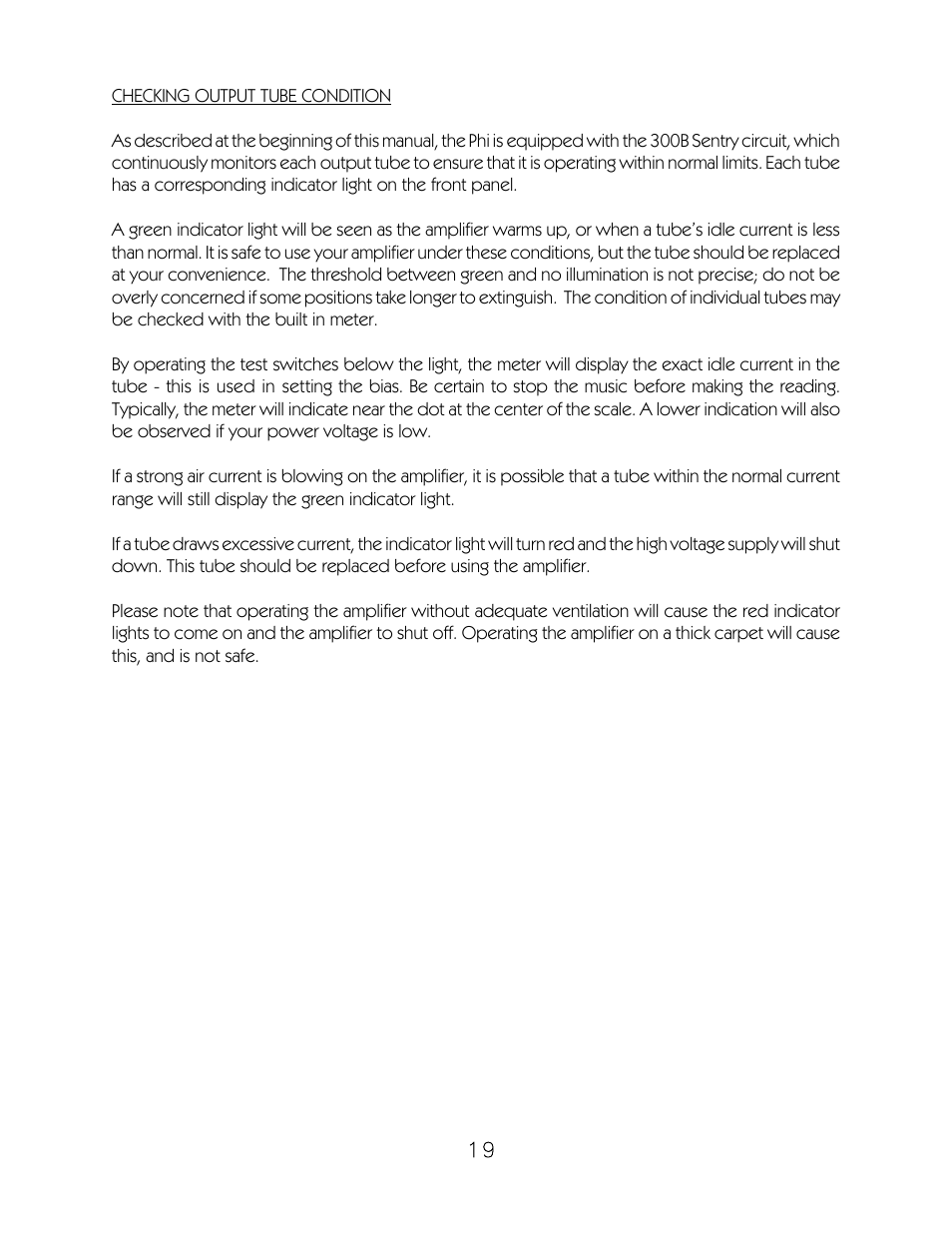 VAC Phi "Kappa 30i" User Manual | Page 20 / 24