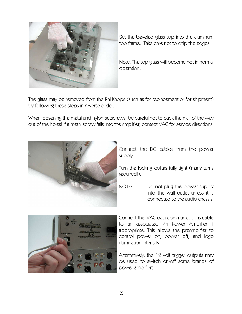 VAC Phi "Kappa 30i" User Manual | Page 9 / 24