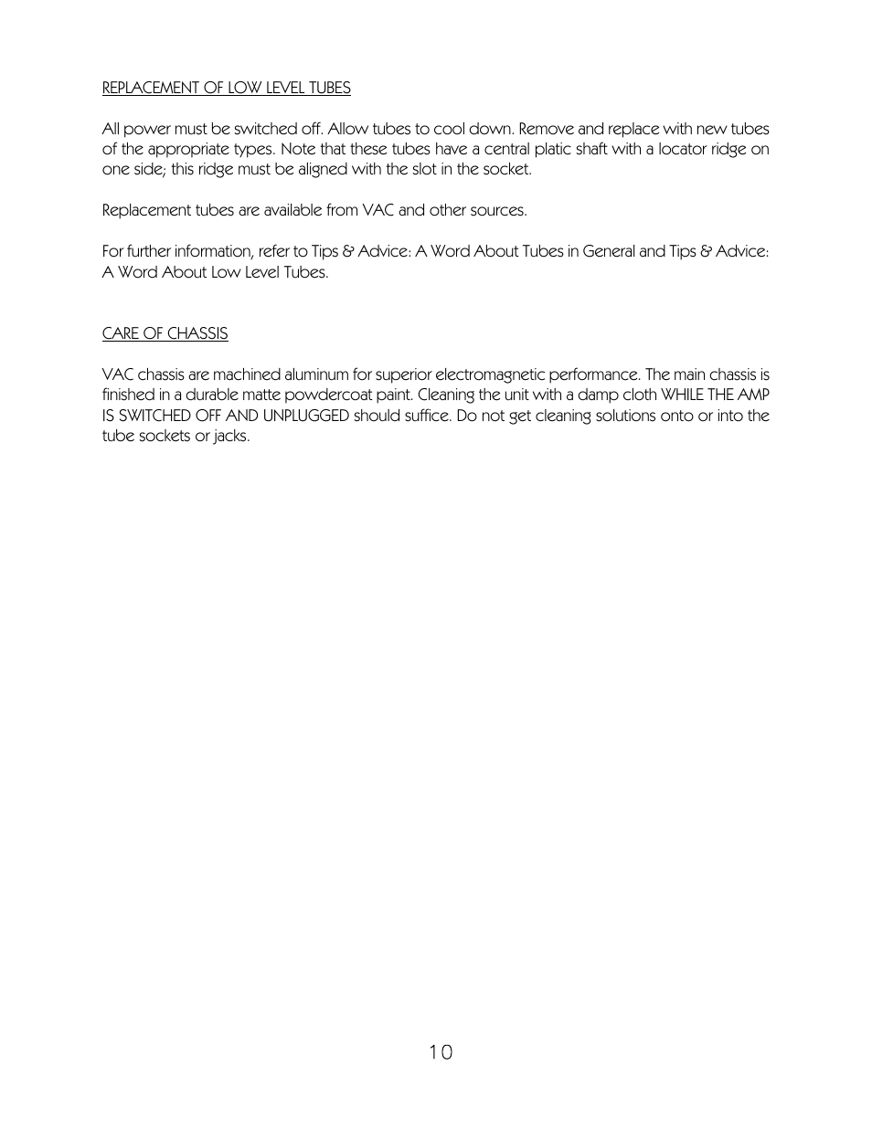VAC Phi 200 User Manual | Page 11 / 17
