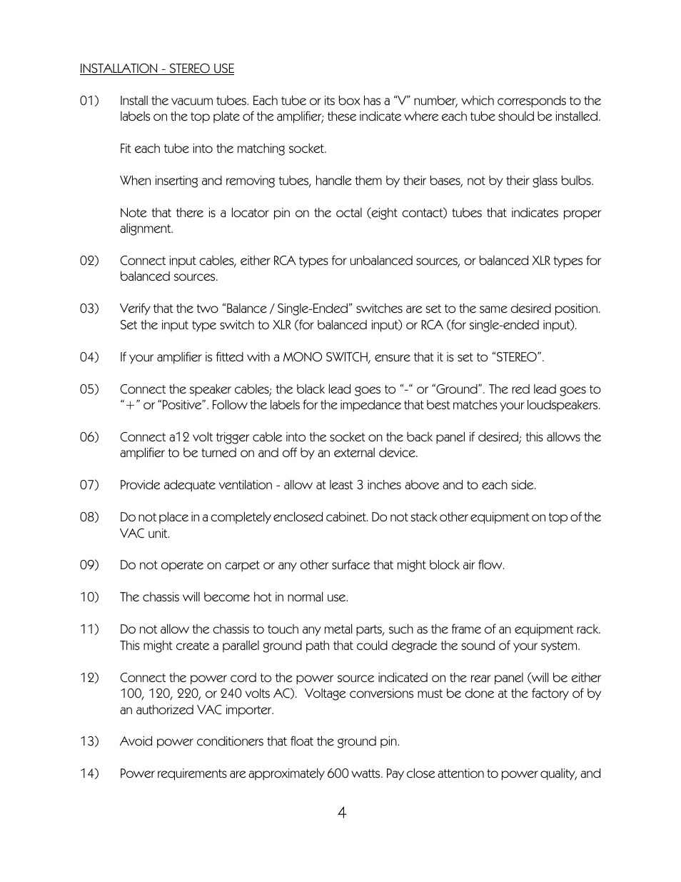 VAC Phi 200 User Manual | Page 5 / 17