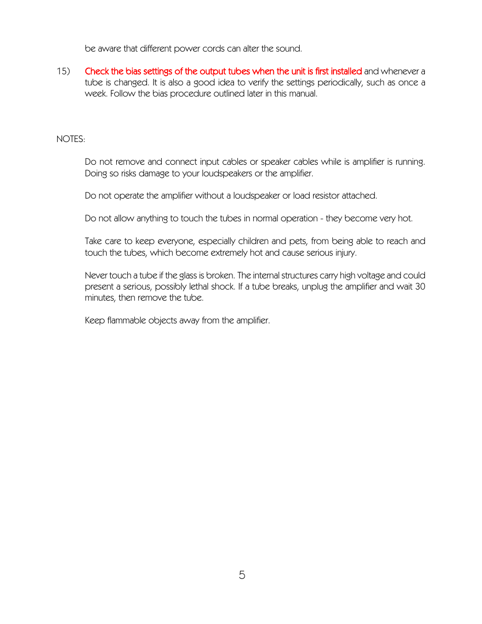 VAC Phi 200 User Manual | Page 6 / 17