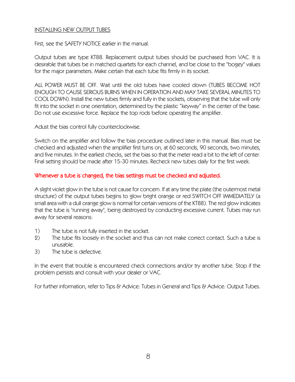 VAC Phi 200 User Manual | Page 9 / 17