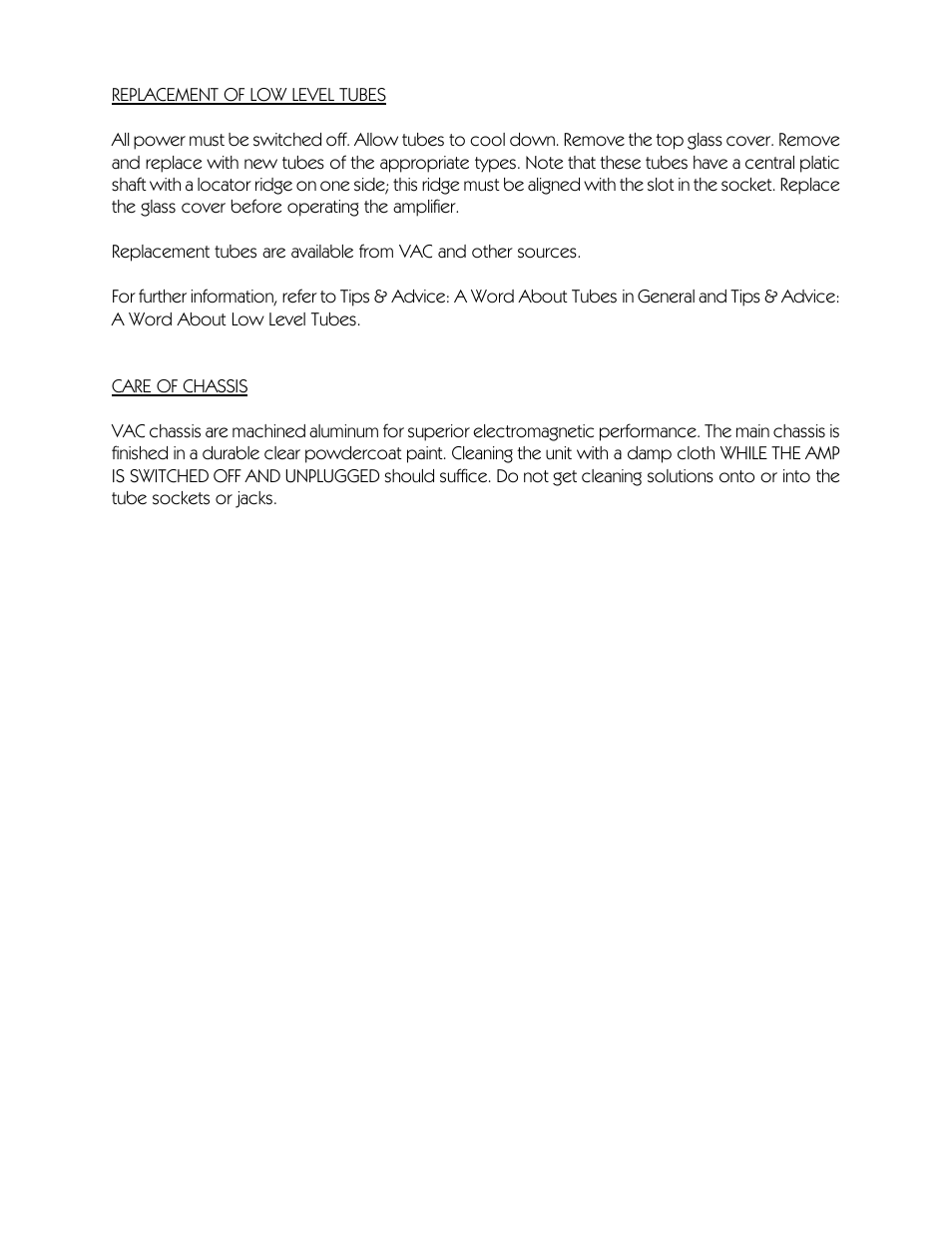 VAC Phi 300.1 User Manual | Page 12 / 18