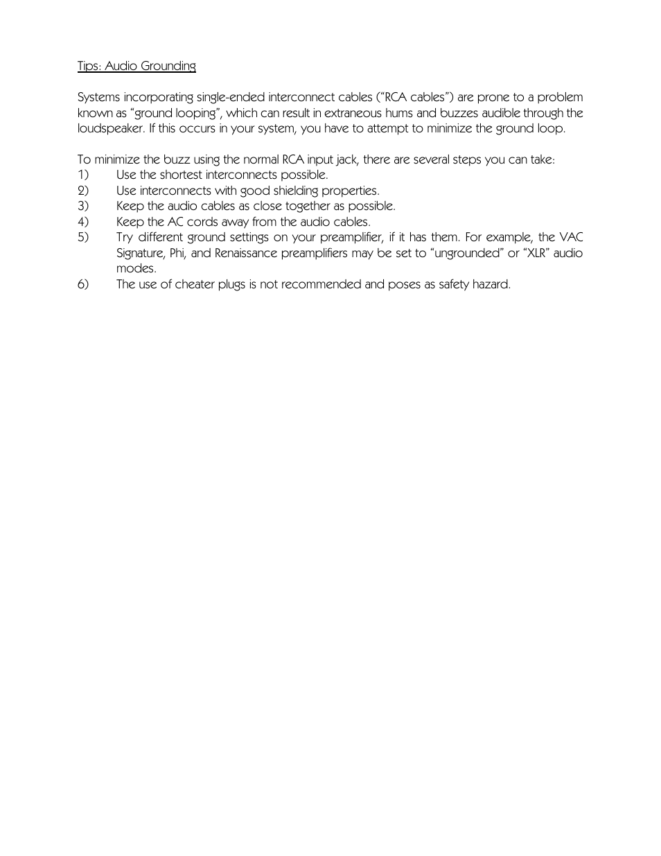 VAC Phi 300.1 User Manual | Page 16 / 18