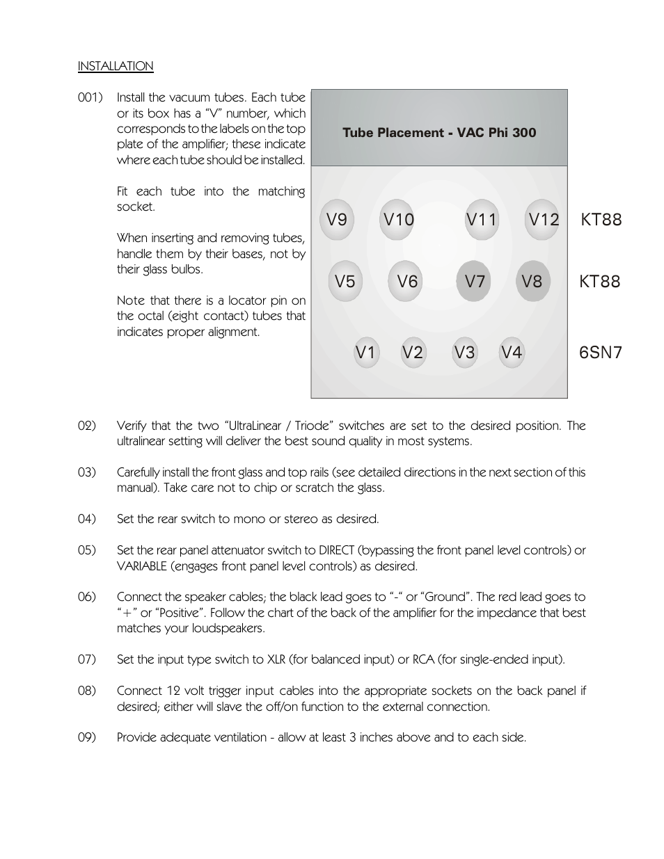 VAC Phi 300.1 User Manual | Page 5 / 18