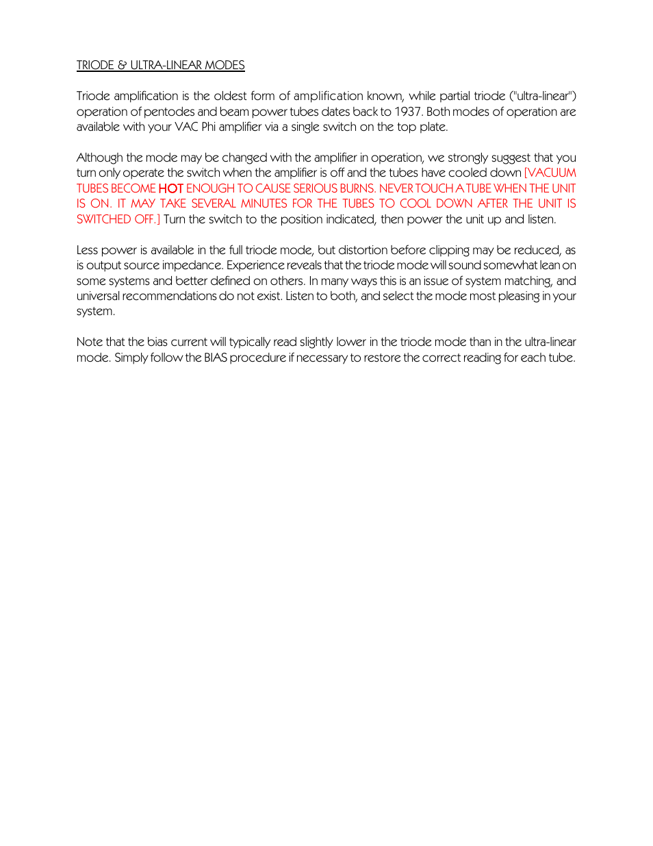 VAC Phi 300.1 User Manual | Page 9 / 18