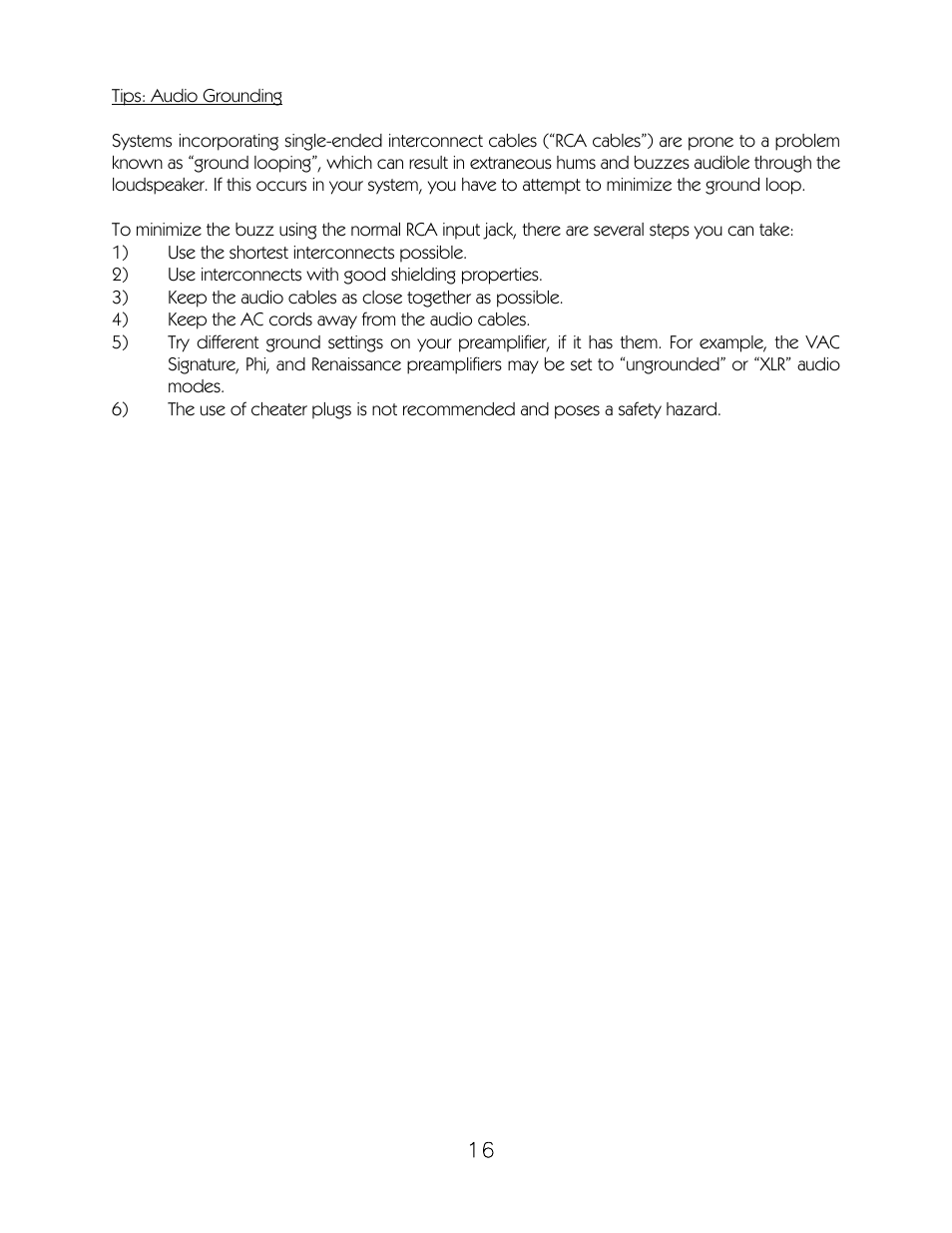 VAC Phi 300.1a User Manual | Page 17 / 19