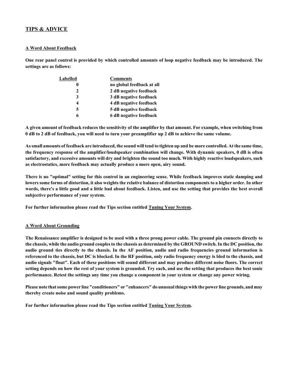 VAC Renaissance 30/30 User Manual | Page 10 / 13