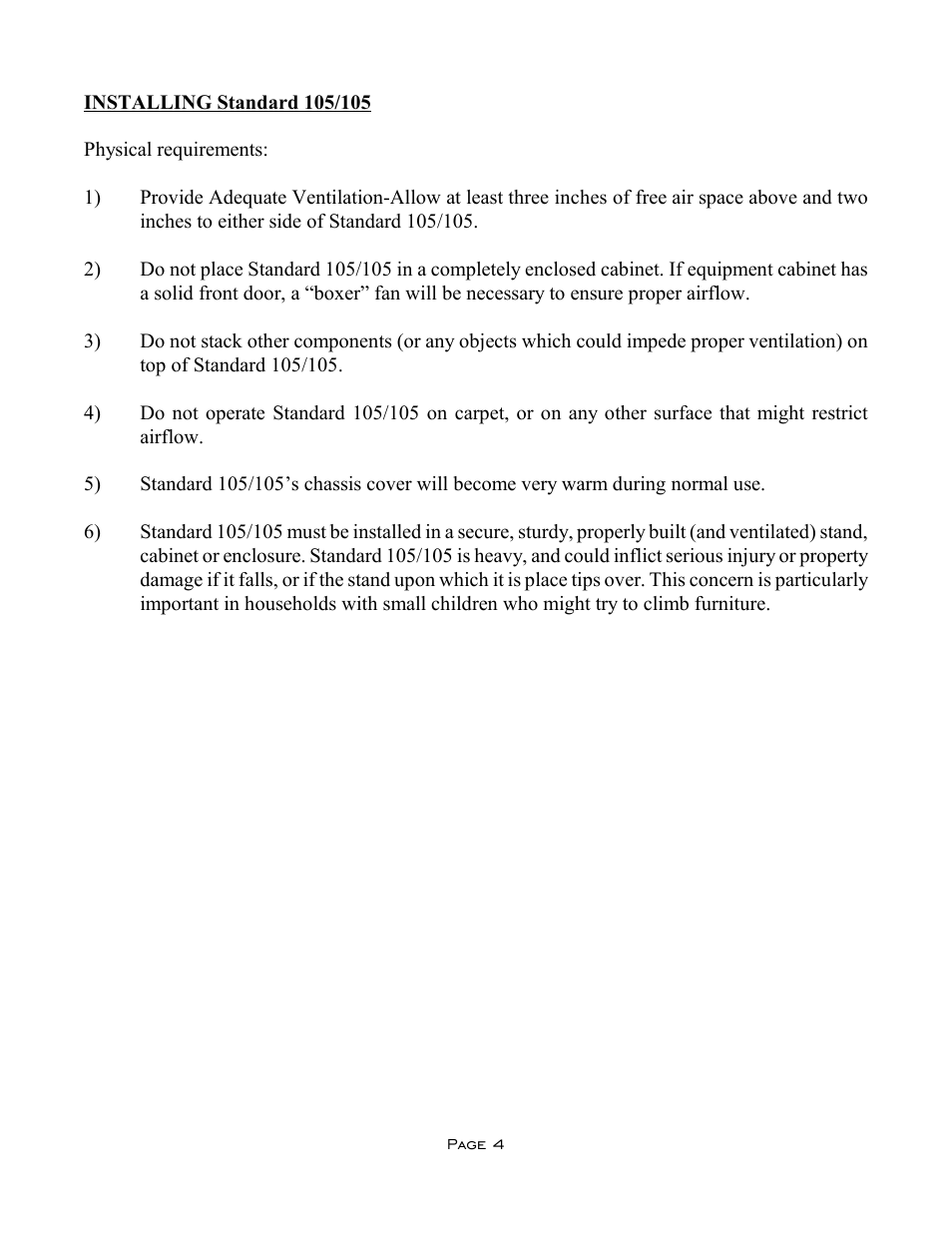 VAC Standard 105/105 User Manual | Page 4 / 10