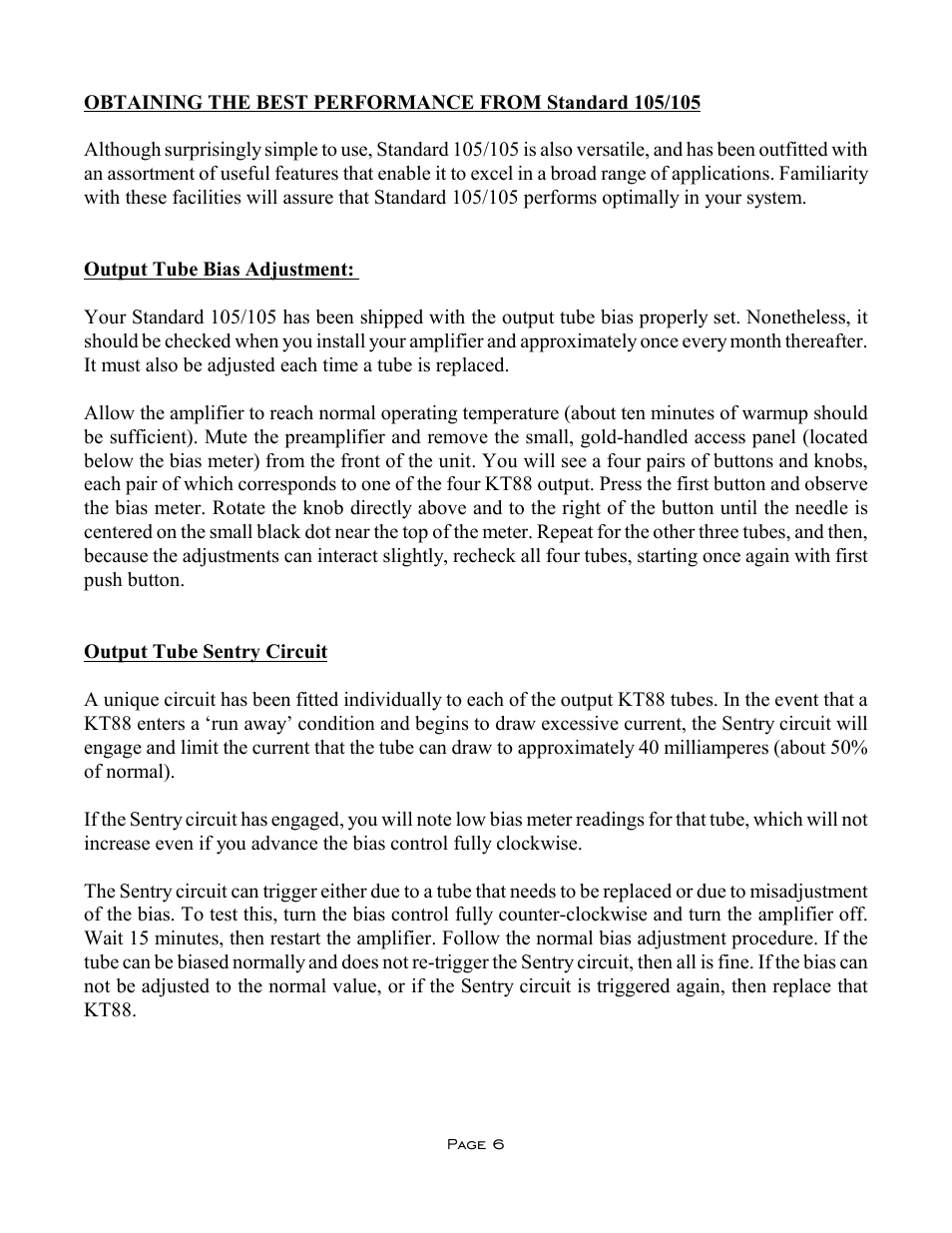 VAC Standard 105/105 User Manual | Page 6 / 10