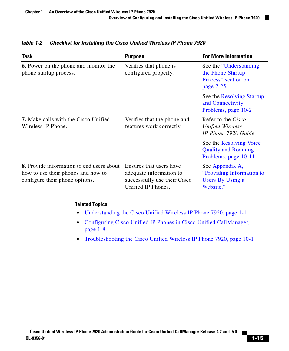 Cisco CISCO UNIFIED WIRELESS IP PHONE 7920 User Manual | Page 15 / 16