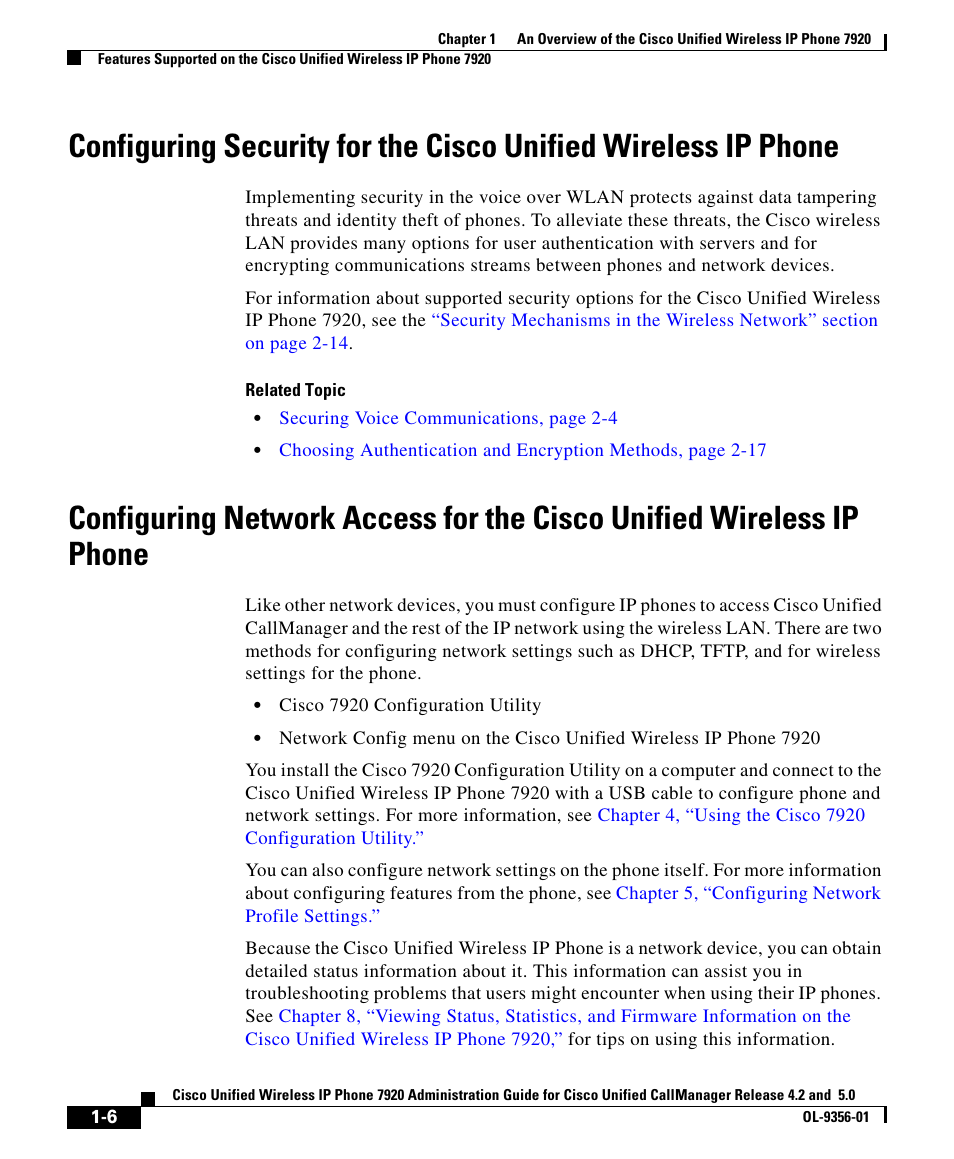 Cisco CISCO UNIFIED WIRELESS IP PHONE 7920 User Manual | Page 6 / 16