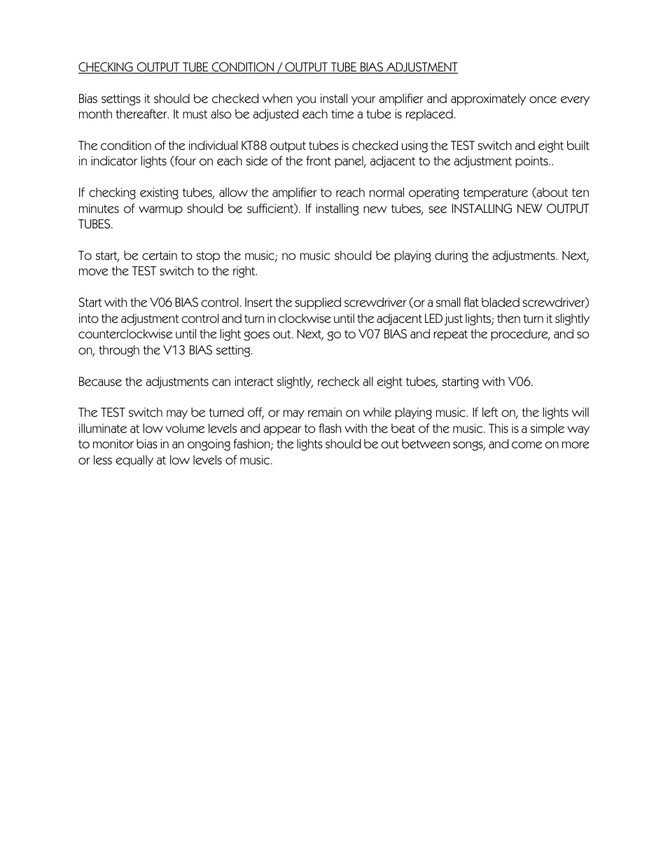 VAC Statement 450 Monoblock User Manual | Page 12 / 20