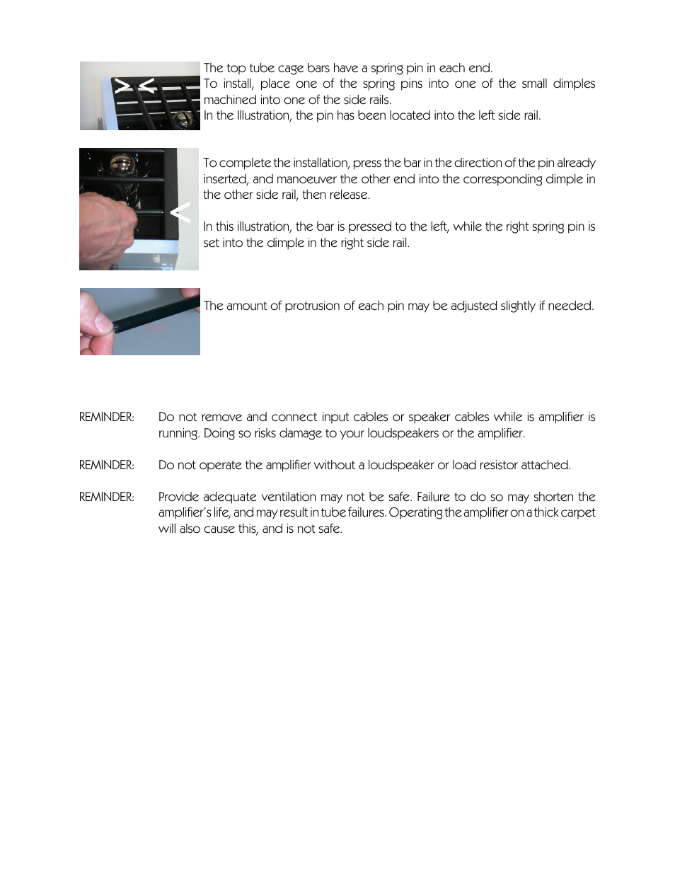 VAC Statement 450 Monoblock User Manual | Page 9 / 20