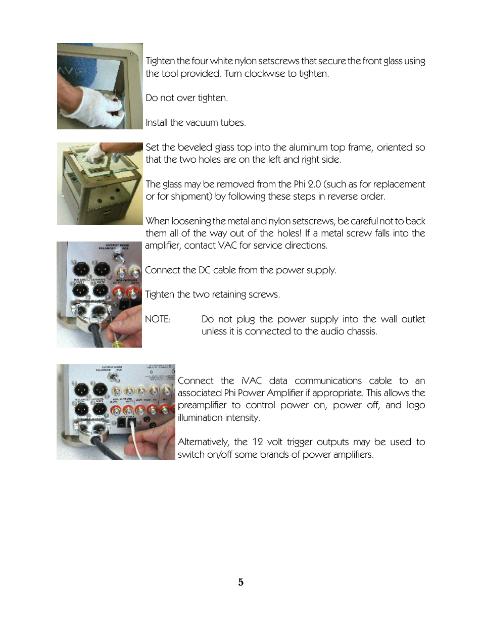 VAC Phi 2.0 Master Control Preamplifier User Manual | Page 6 / 15