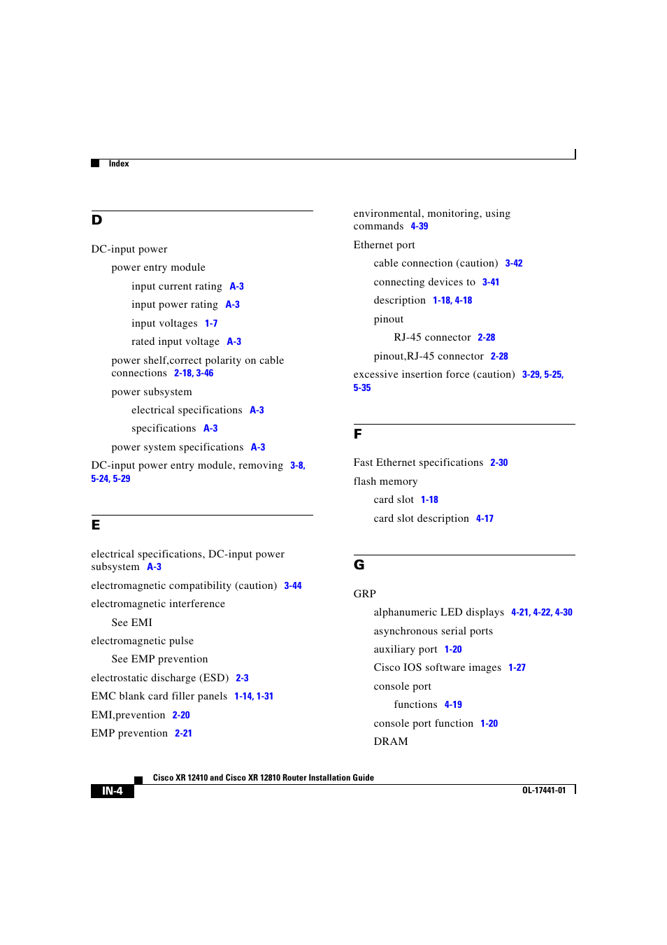 Cisco XR 12410 User Manual | Page 232 / 238