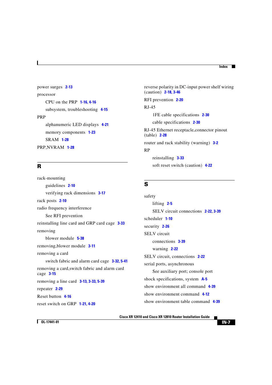 Cisco XR 12410 User Manual | Page 235 / 238