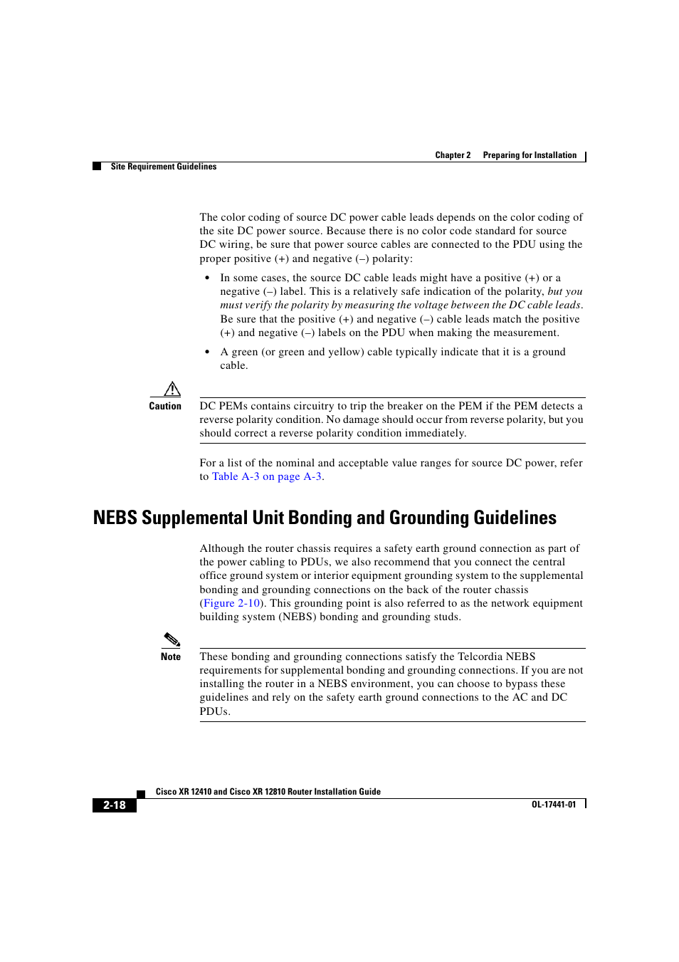 Cisco XR 12410 User Manual | Page 68 / 238