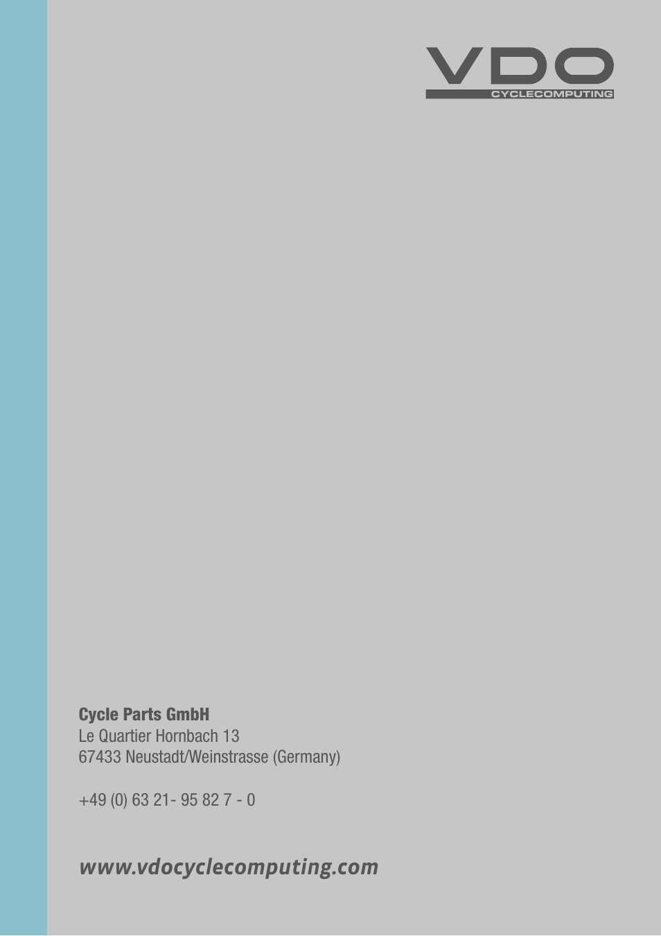 VDO M1WL User Manual | Page 26 / 26