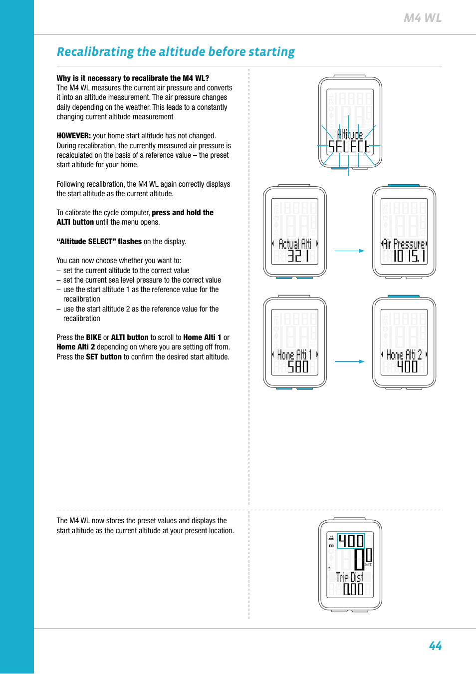 VDO M4WL User Manual | Page 44 / 54