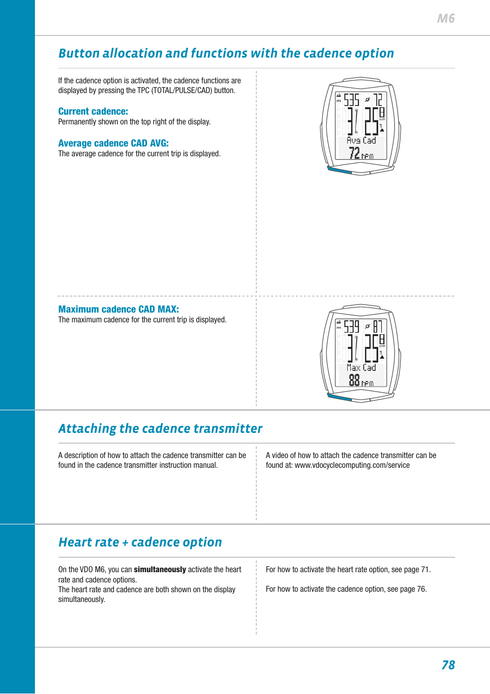 VDO M6WL User Manual | Page 78 / 87