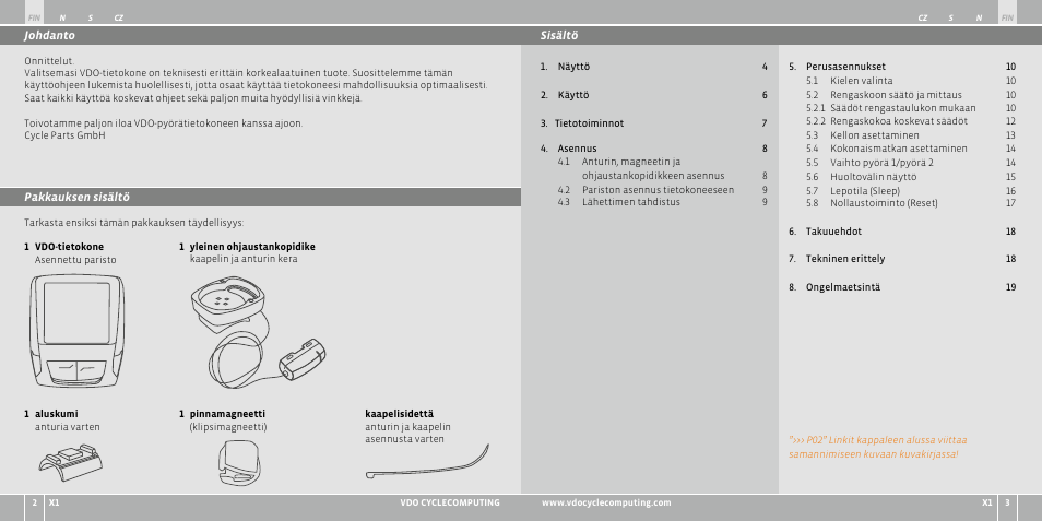 VDO WR X1 User Manual | Page 100 / 242