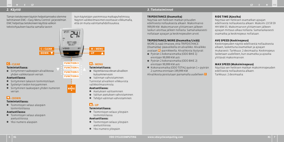 VDO WR X1 User Manual | Page 102 / 242