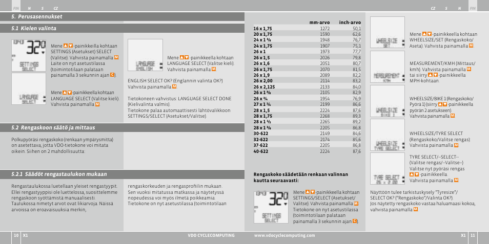 VDO WR X1 User Manual | Page 104 / 242