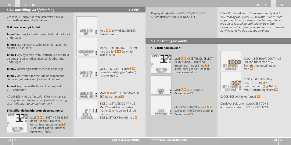 VDO WR X1 User Manual | Page 114 / 242