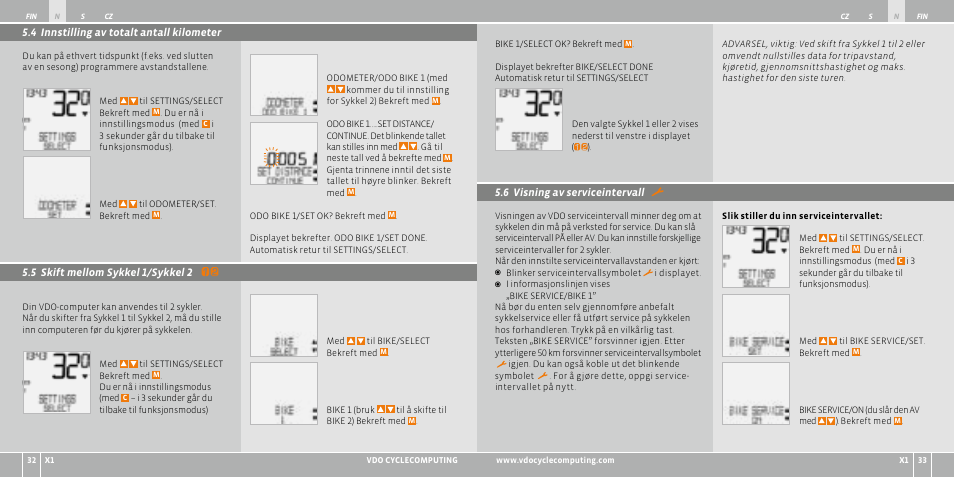 VDO WR X1 User Manual | Page 115 / 242