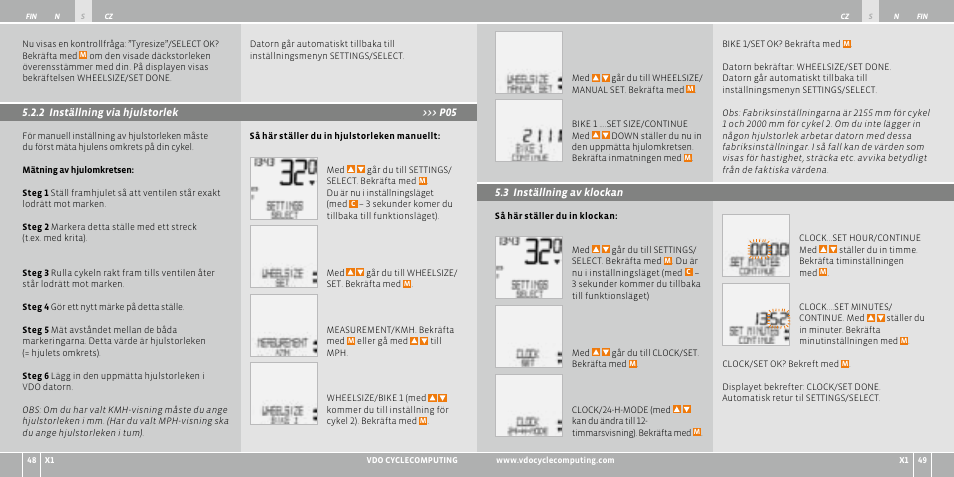 VDO WR X1 User Manual | Page 123 / 242