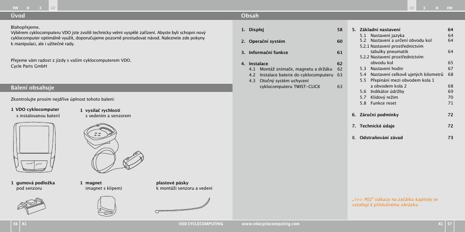 VDO WR X1 User Manual | Page 127 / 242