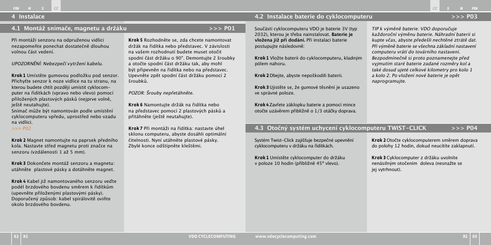 VDO WR X1 User Manual | Page 130 / 242