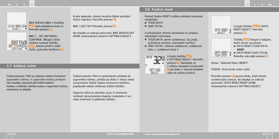 VDO WR X1 User Manual | Page 134 / 242