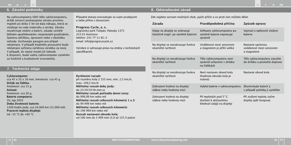 VDO WR X1 User Manual | Page 135 / 242